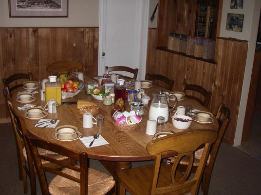 breakfast at Grizzly Bear Lodge